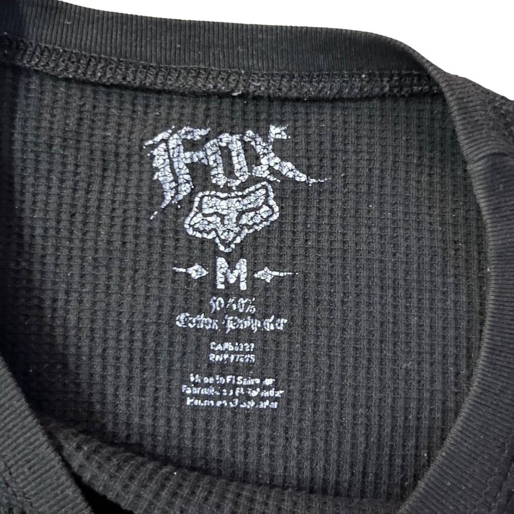 Fox Racing Mens M Black Long Sleeve Graphic Shirt Used - Picture 8 of 10